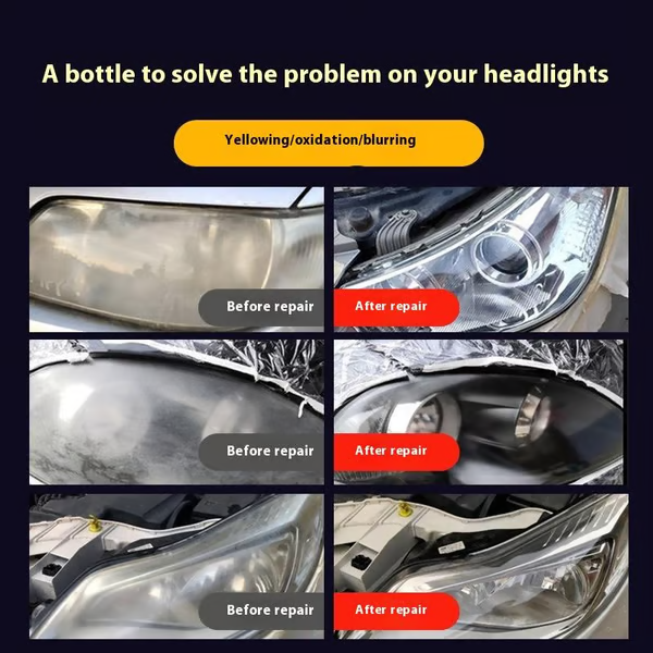 🚘 Zakdavi™ Automotive Headlamp Restoration Fluid Kit | Clear Vision, Safer Driving ✨