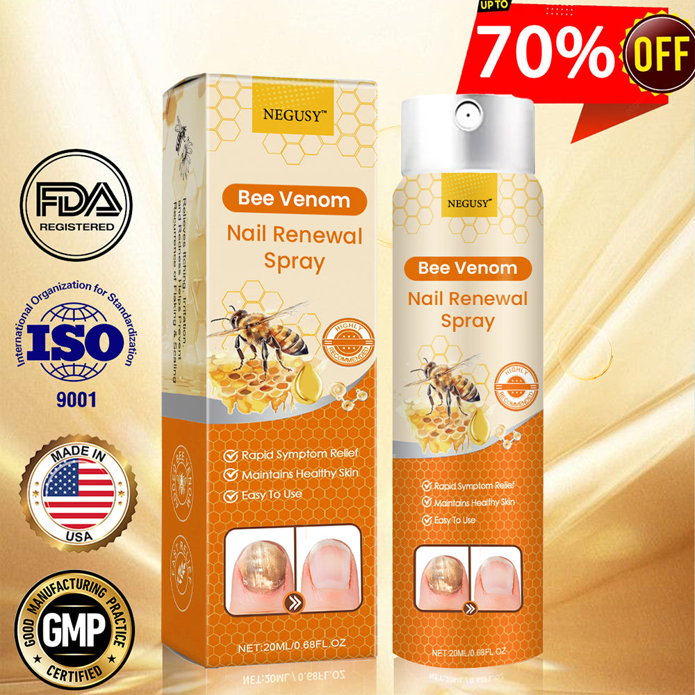 Negusy™ Bee Venom Nail Renewal Spray – Natural Strength & Repair for Healthy Nails 🐝💅
