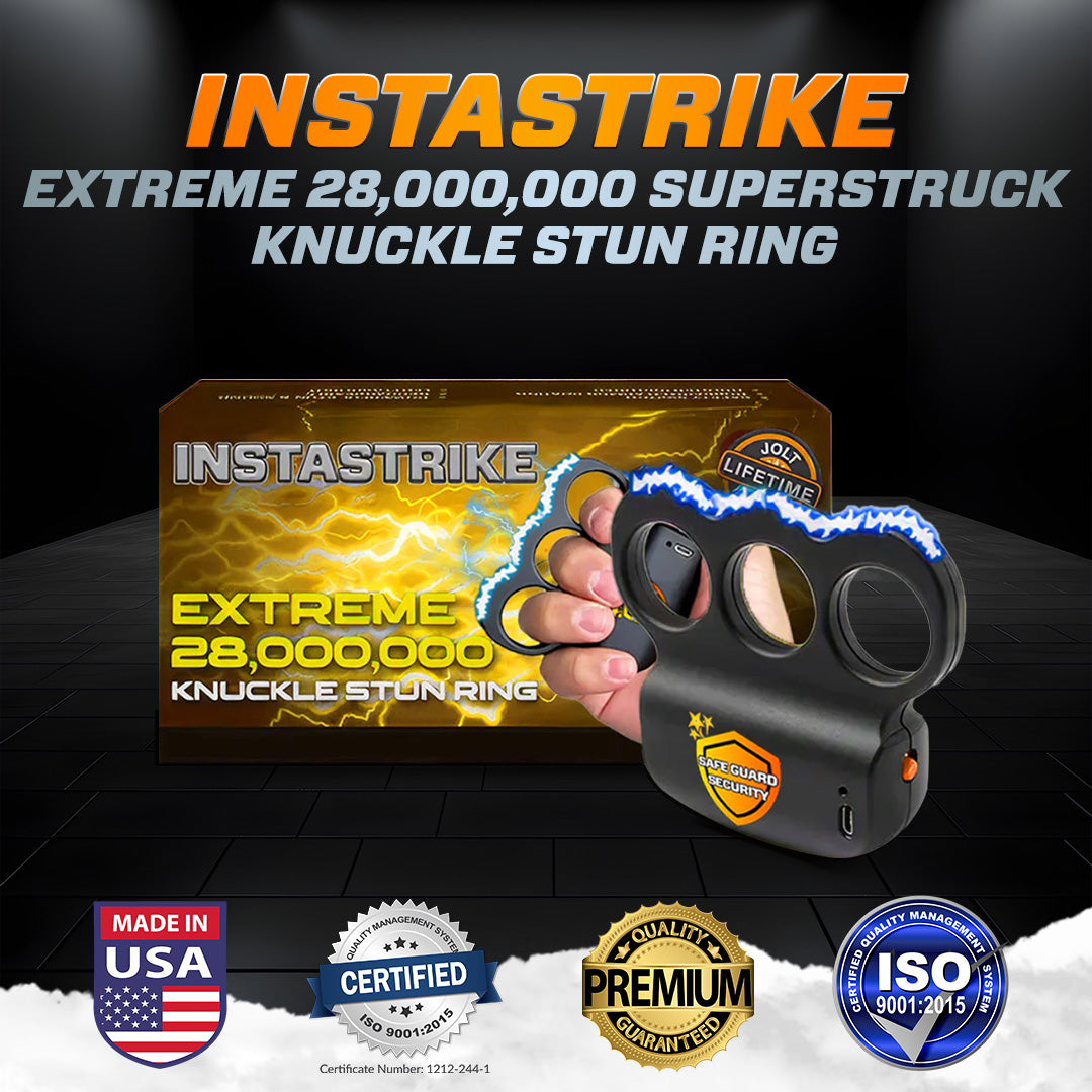 🧡⚡ INSTASTRIKE 28,000,000 Supratrack Knuckle Stun Grip - Extreme Power & Precision Strike