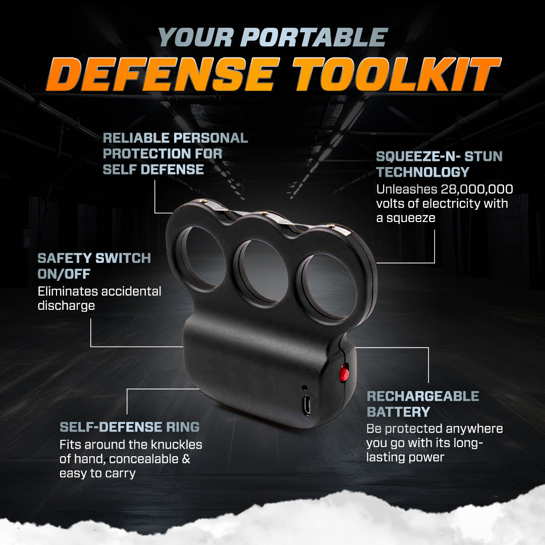 🧡⚡ INSTASTRIKE 28,000,000 Supratrack Knuckle Stun Grip - Extreme Power & Precision Strike