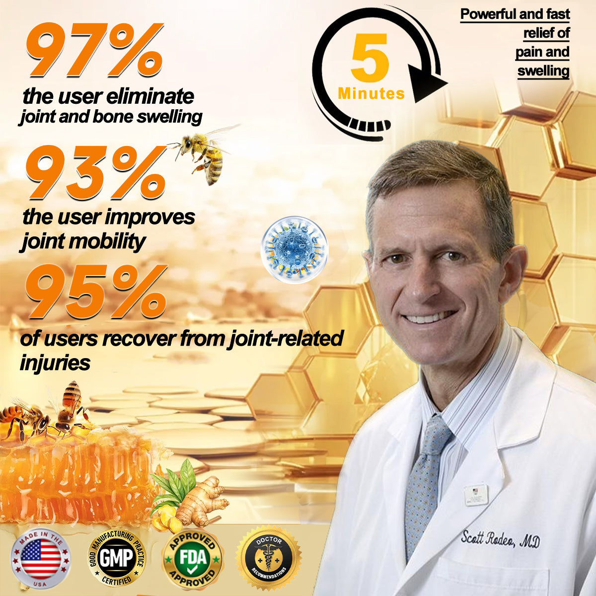 ODALIT™ Pain-Relief & Bone Healing Cream — Clinically Proven with Bee Venom & Botulinum Toxin