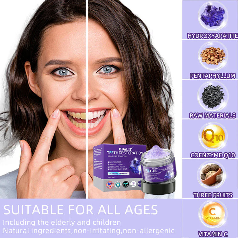 ODALIT™ Teeth Restoration Mineral Powder🦷(ADA recommended) (🎁Flash Sale - Don’t Miss Out)