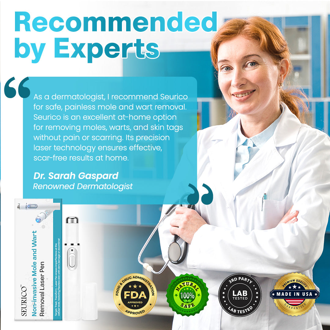 Seurico™ Laser Pen – Non-Invasive Mole and Wart Removal 1–3 days Dermatologist‑Recommended