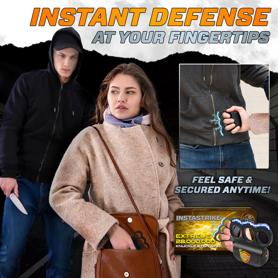 🧡⚡ INSTASTRIKE 28,000,000 Supratrack Knuckle Stun Grip - Extreme Power & Precision Strike