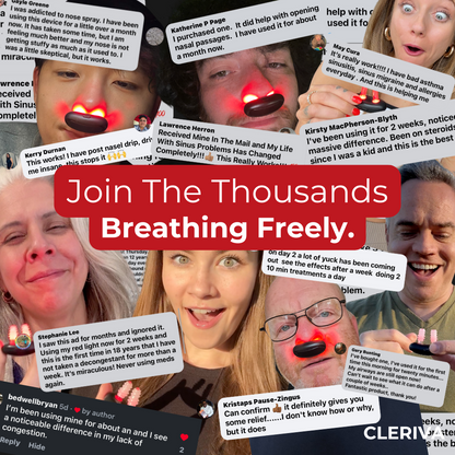 RedBeam Nasal Aid: Portable Infrared Therapy to Clear Congestion & Ease Rhinitis🔥