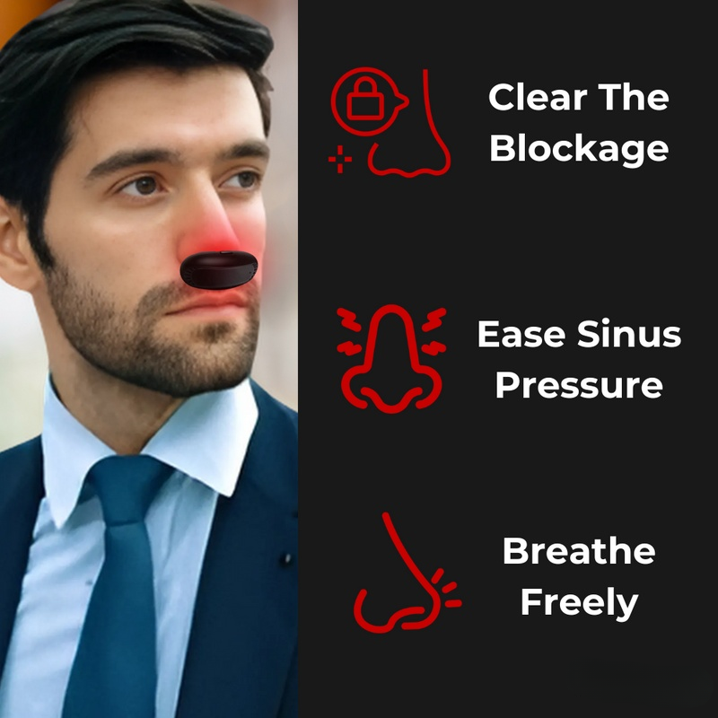 RedBeam Nasal Aid: Portable Infrared Therapy to Clear Congestion & Ease Rhinitis🔥